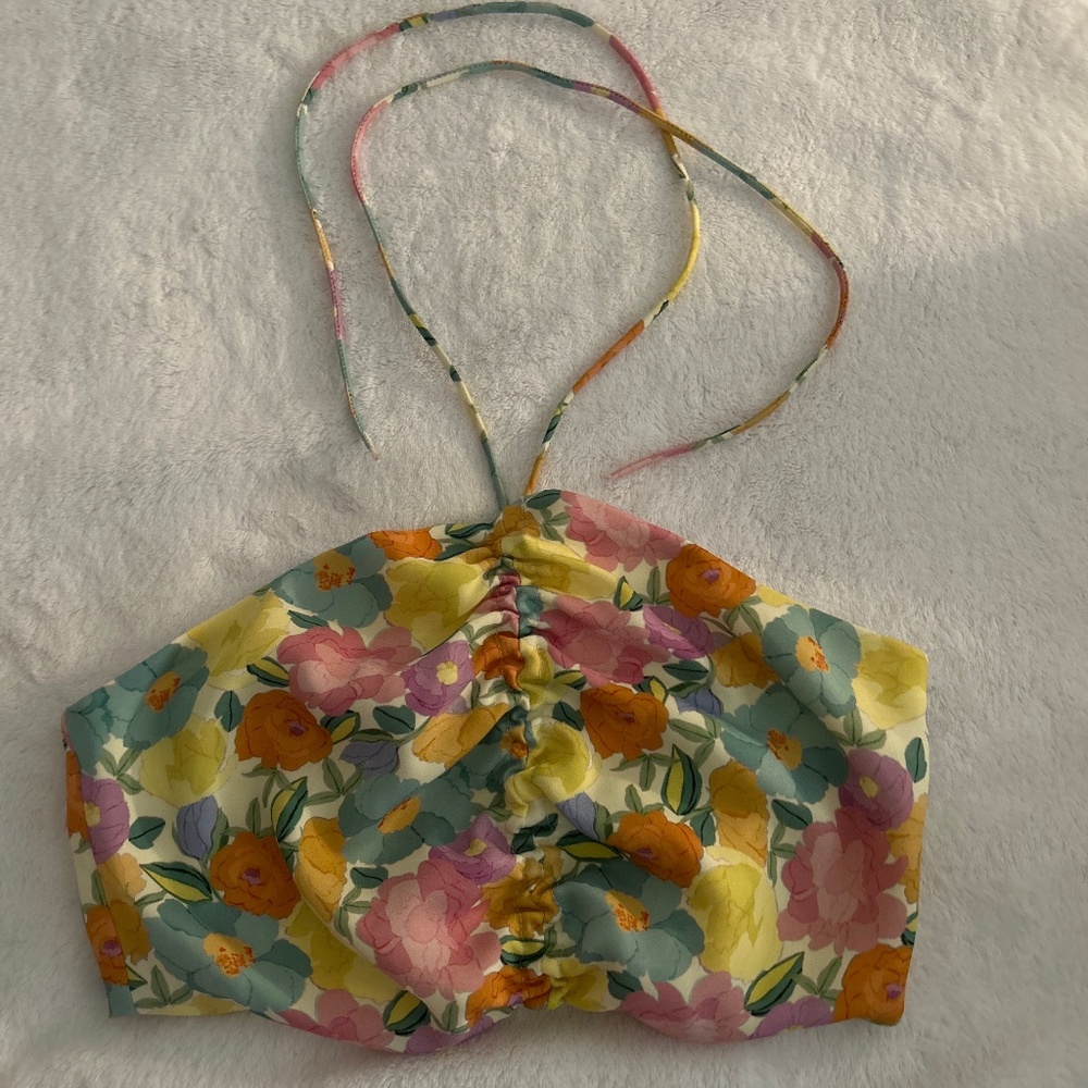 Floral halter top from Zara